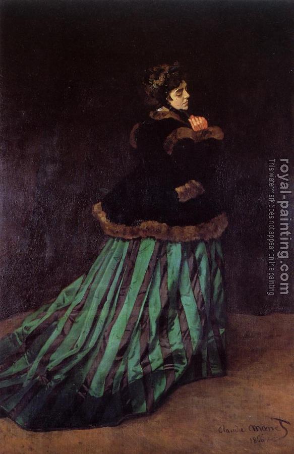 Claude Oscar Monet : Camille, The Woman in a Green Dress